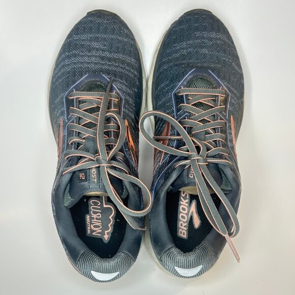 Brooks Ghost 12 Women’s Running Shoes – Gray & Pink | Cushioned Neutral Trainers - Picture 3 of 11